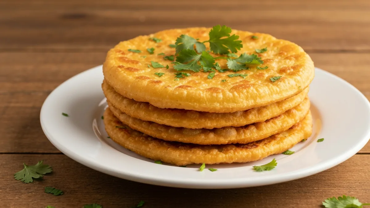 Payaguá mascada dorada y crocante sobre plato con servilleta — Sin Gluten Paraguay